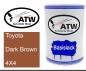 Preview: Toyota, Dark Brown, 4X4: 500ml Lackdose, von ATW Autoteile West.